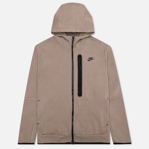 Nike Sportswear Tech Fleece Hoodie jacket Tuape/Black Mens size S